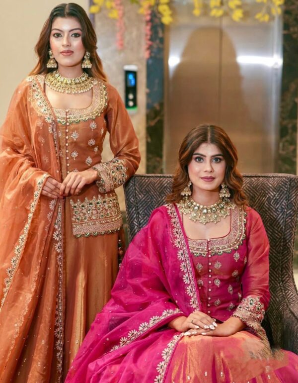 Shimmer Luxe Lehenga Top Set