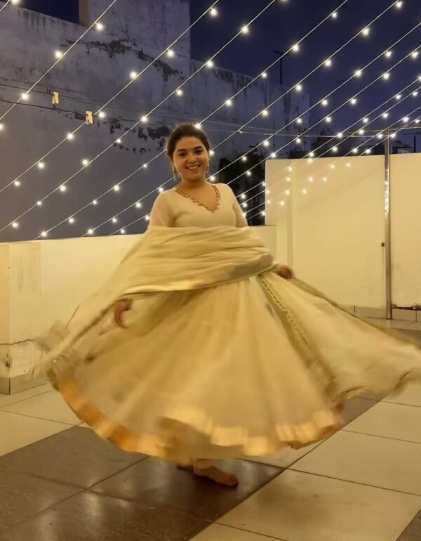 Chandrika Glow White Anarkali Suit Set