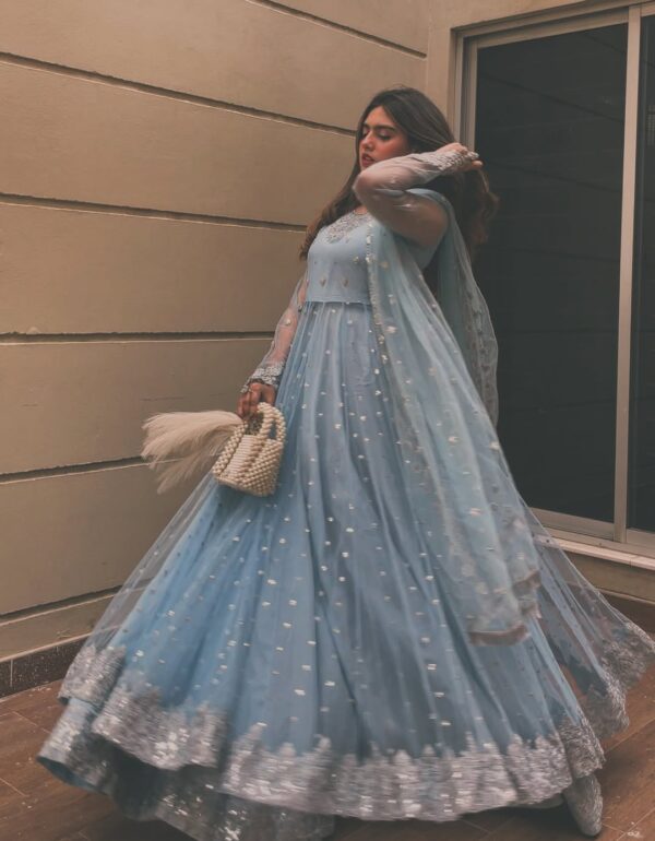 Sitara Frost Blue Gown