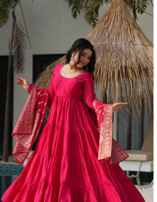 Shanvi Magenta Anarkali Suit Set